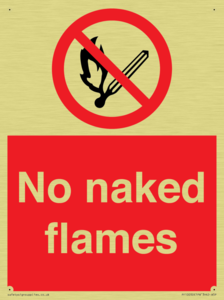 No naked flames